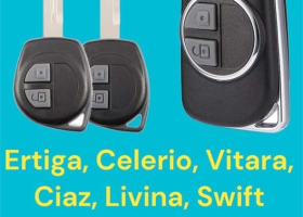 LÀM CHÌA KHÓA REMOTE VỎ ĐỘ GẬP XE SUZUKI CELERIO
